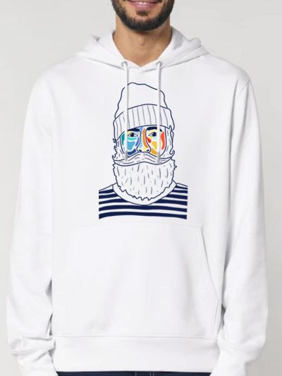 SWEAT HOMME CAPUCHE "MARIN" BY ATELIER SALÉ