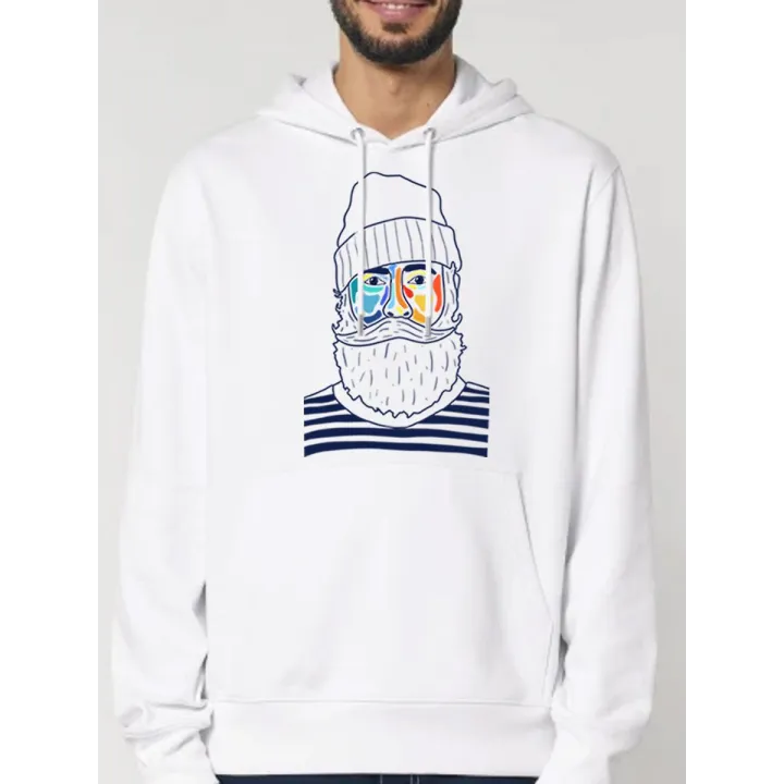 SWEAT HOMME CAPUCHE "MARIN" BY ATELIER SALÉ