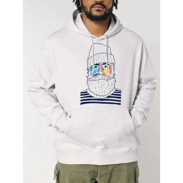 SWEAT HOMME CAPUCHE "MARIN" BY ATELIER SALÉ