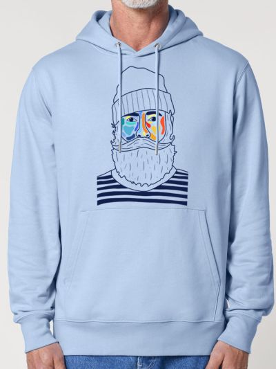 SWEAT HOMME CAPUCHE "MARIN" BY ATELIER SALÉ