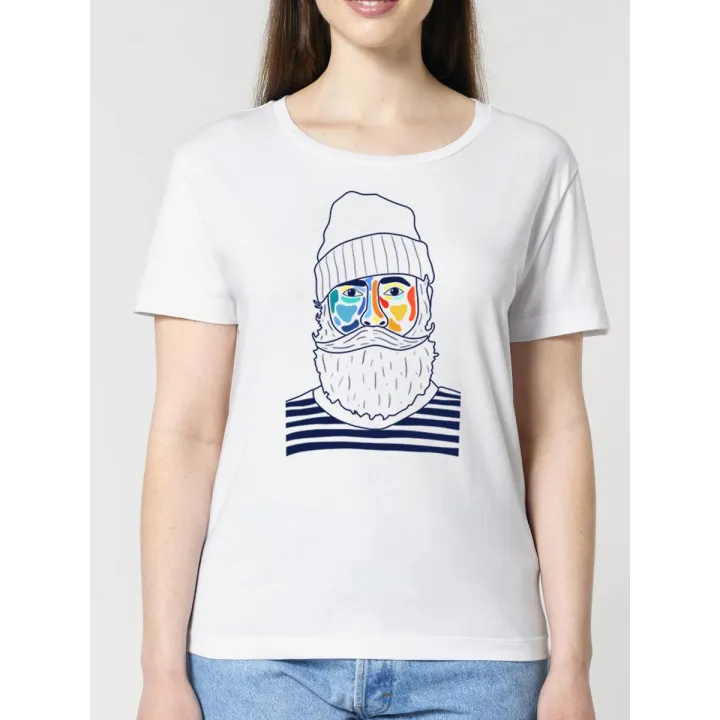 T-SHIRT FEMME COL ROND "MARIN" BY ATELIER SALÉ