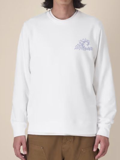 SWEAT UNISEXE COL ROND "VAGUE D'AMOUR" BY ATELIER SALÉ