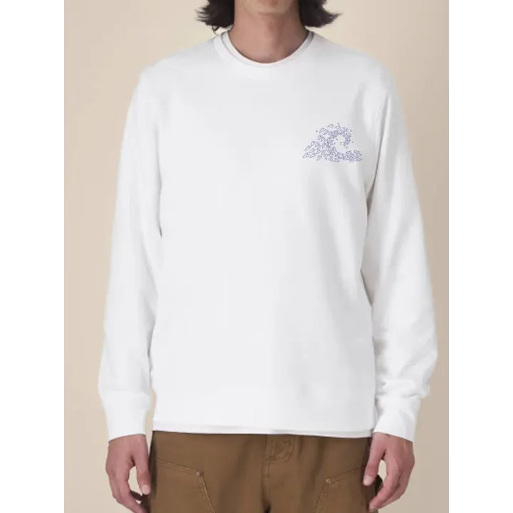 SWEAT UNISEXE COL ROND "VAGUE D'AMOUR" BY ATELIER SALÉ