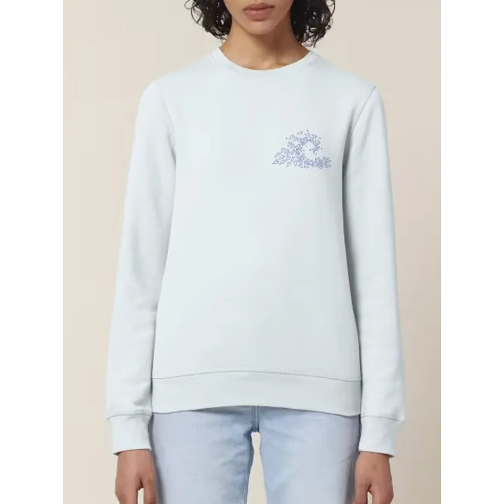 SWEAT UNISEXE COL ROND "VAGUE D'AMOUR" BY ATELIER SALÉ