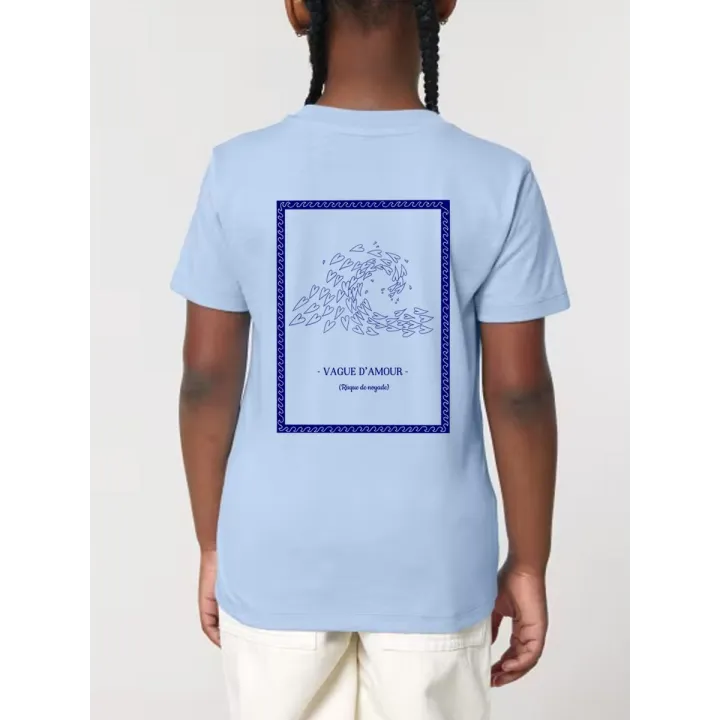 T-SHIRT ENFANTS "VAGUE D'AMOUR" BY ATELIER SALÉ