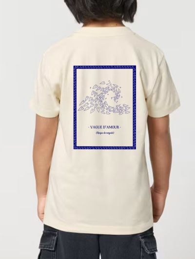 T-SHIRT ENFANTS "VAGUE D'AMOUR" BY ATELIER SALÉ