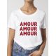 T-shirt femme "Amour Amour Amour"