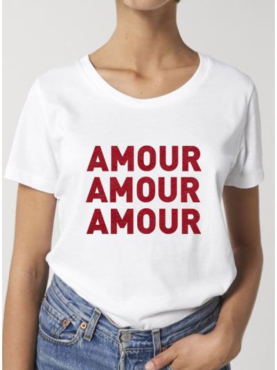 T-shirt femme "Amour Amour Amour"
