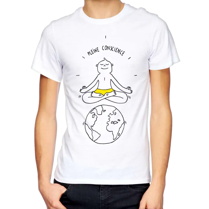 T-shirt homme "PLEINE CONSCIENCE"