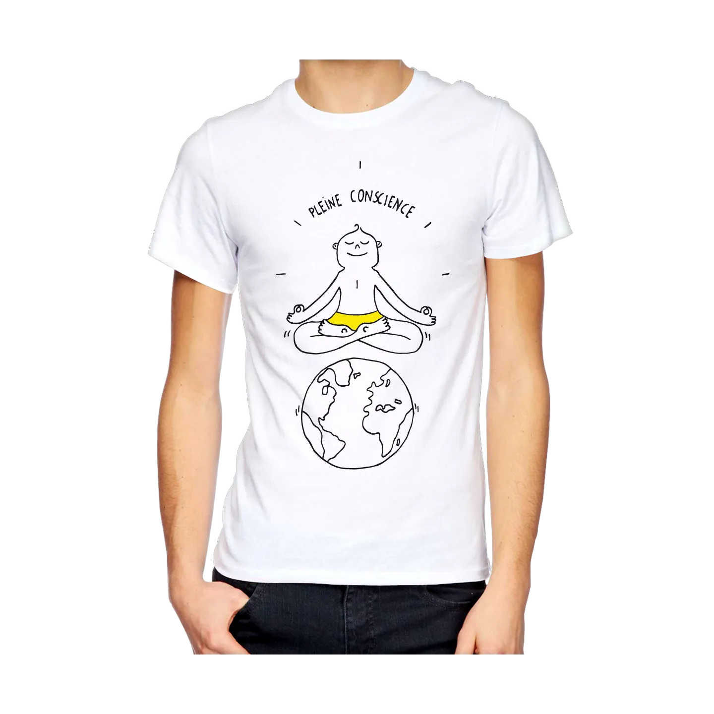 T-shirt homme "PLEINE CONSCIENCE"