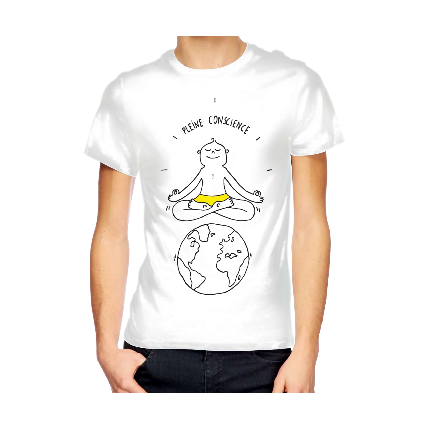 T-shirt homme "PLEINE CONSCIENCE"