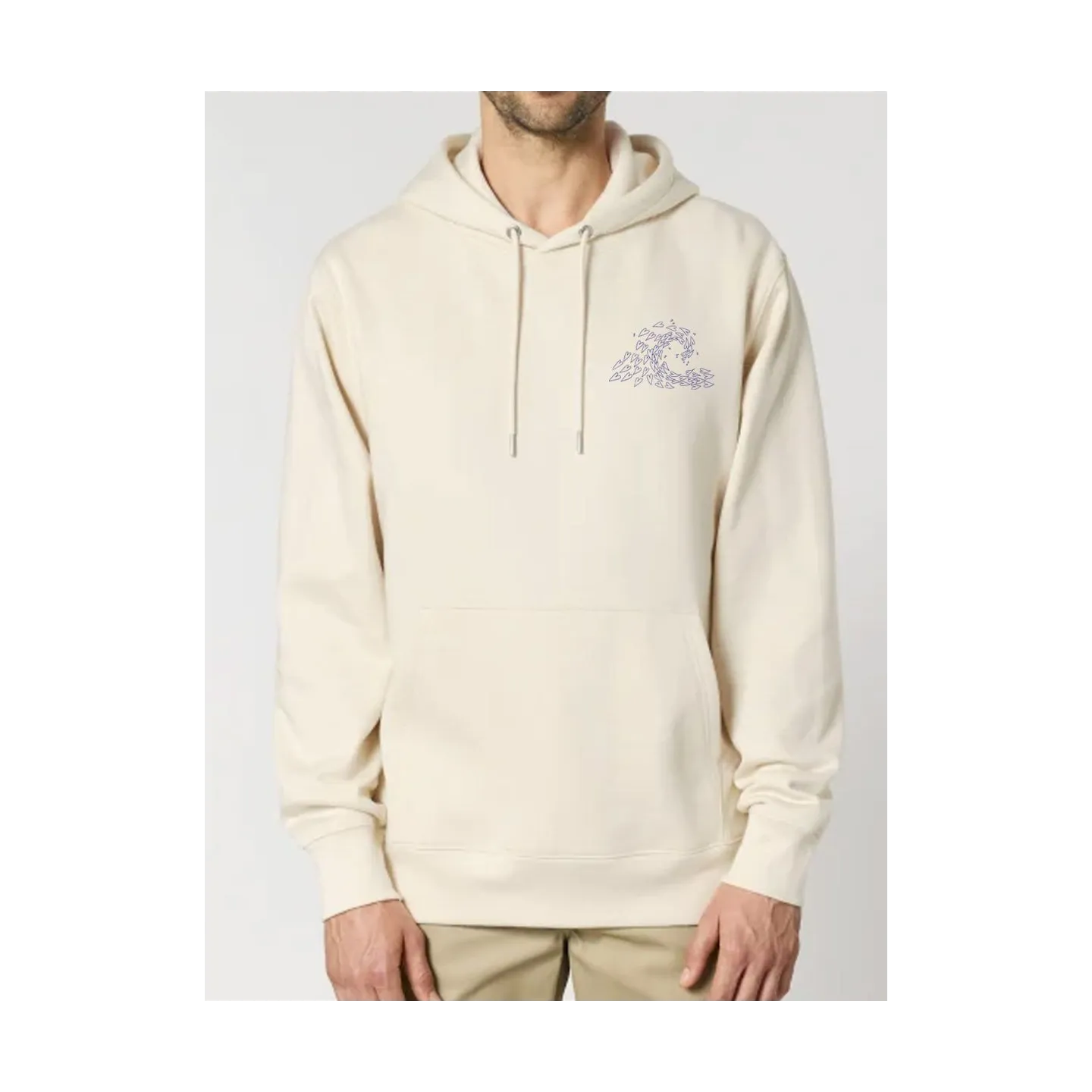 SWEAT UNISEXE CAPUCHE "VAGUE D'AMOUR" BY ATELIER SALÉ
