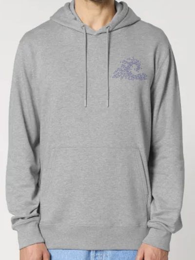 SWEAT UNISEXE CAPUCHE "VAGUE D'AMOUR" BY ATELIER SALÉ