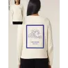 T-SHIRT FEMME MANCHES LONGUES "VAGUE D'AMOUR" BY ALELIER SALÉ