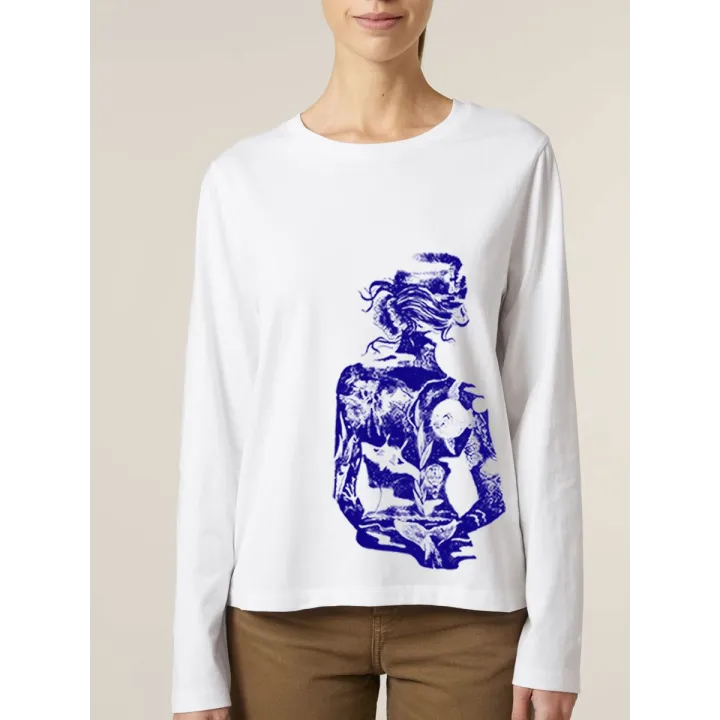 T-SHIRT MANCHE LONG FEMME "SIRÈNE" BY JORDAN GENTS  
