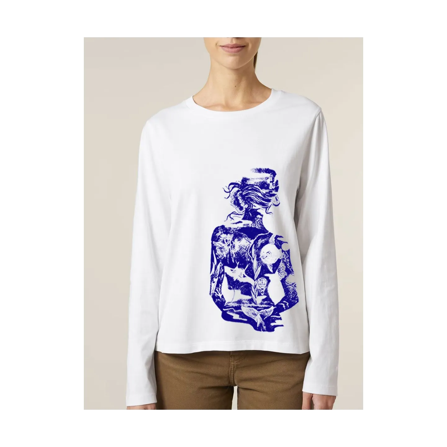 T-SHIRT MANCHE LONG FEMME "SIRÈNE" BY JORDAN GENTS  