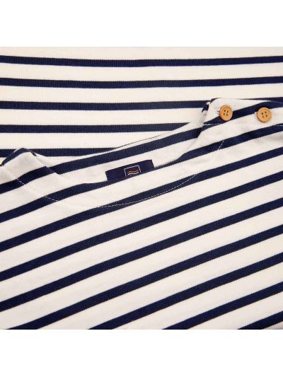 Mariniere enfant en coton épais crevette