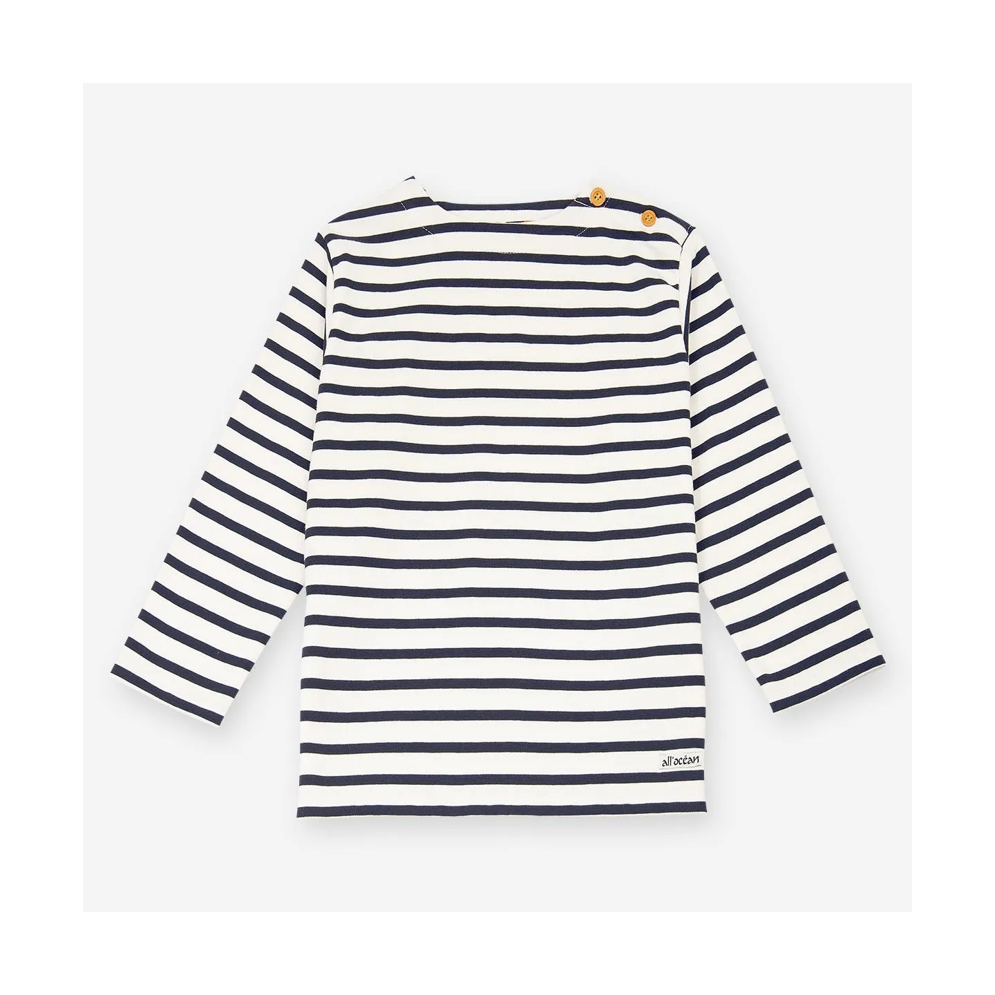 Mariniere enfant en coton épais crevette