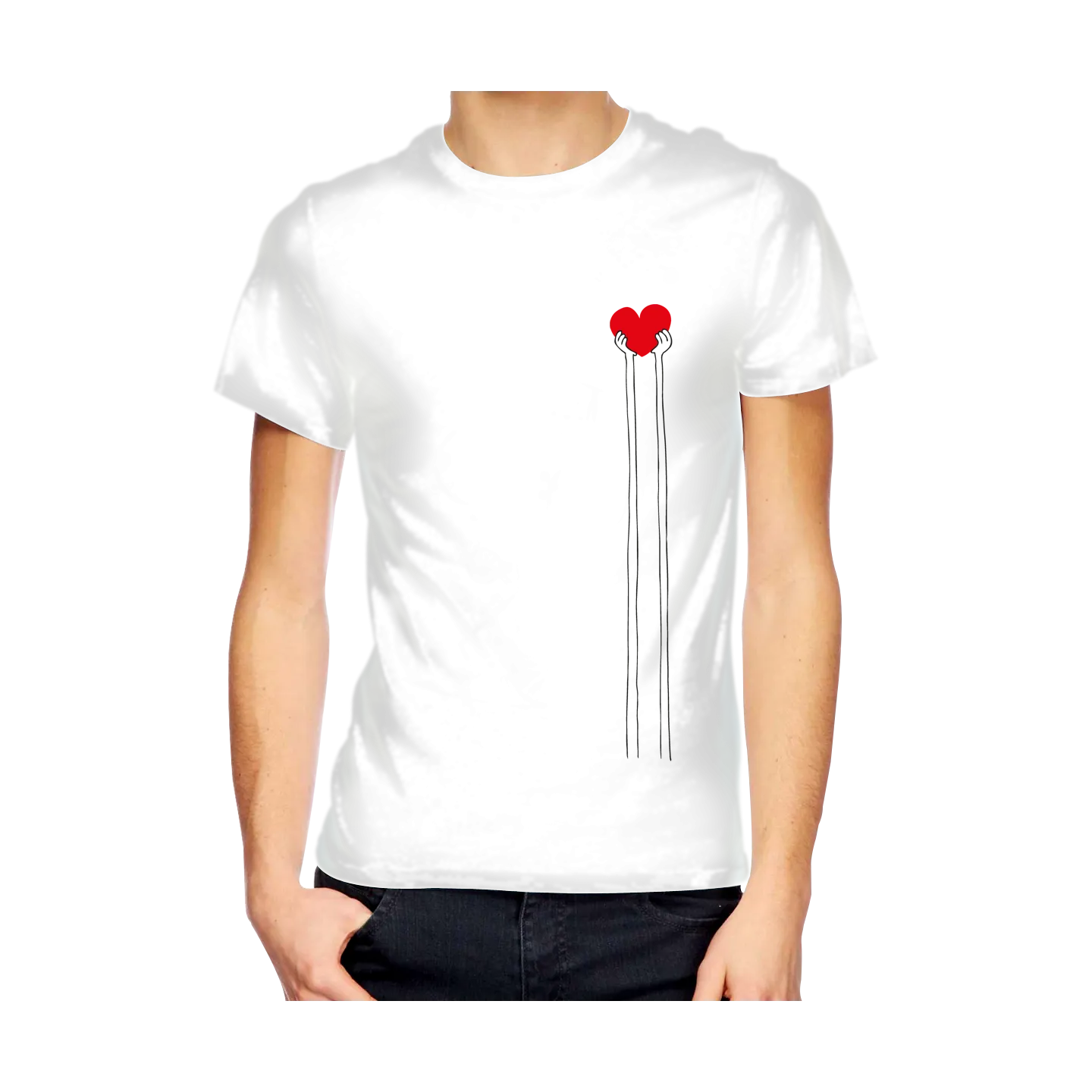 T-shirt homme "COEUR"