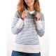 Sweat Génois en molleton – Style marin décontracté