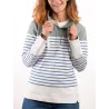 Sweat Génois en molleton – Style marin décontracté