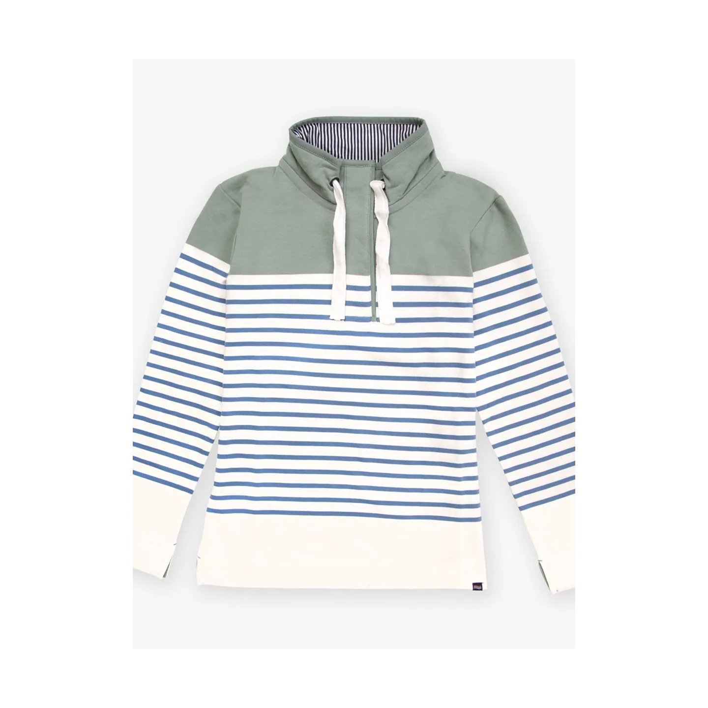 Sweat Génois en molleton – Style marin décontracté