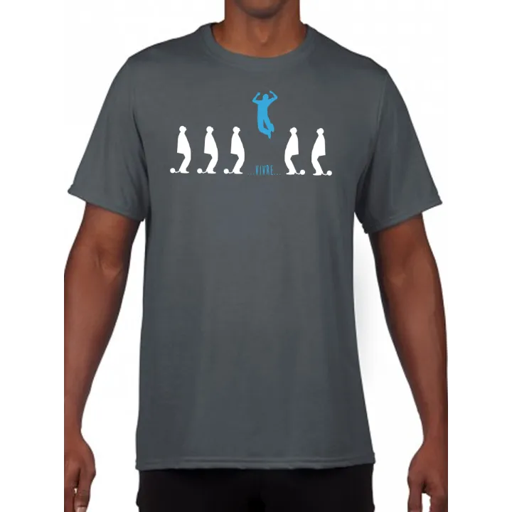 T-shirt homme "vivre"