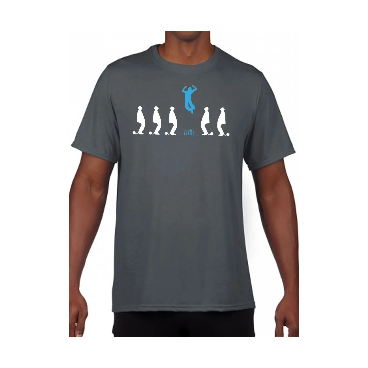 T-shirt homme "vivre"