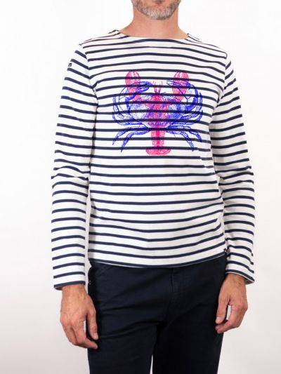 Marinière homme Bosco manches longues en coton biologique