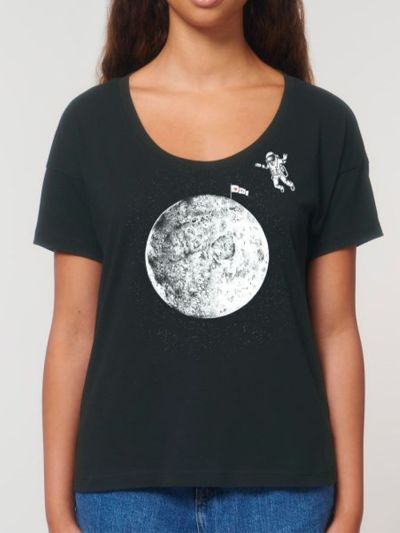 T-shirt femme "Black moon" By the ink