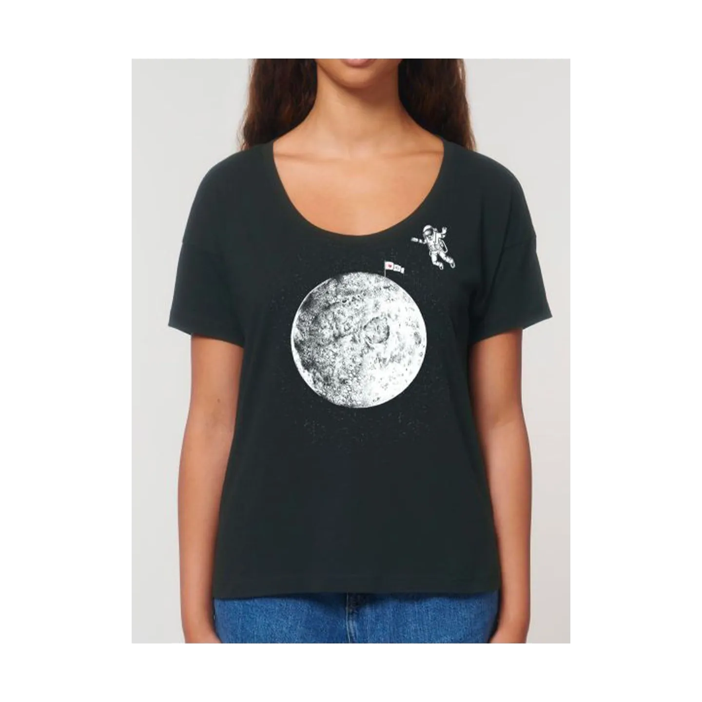 T-shirt femme "Black moon" By the ink