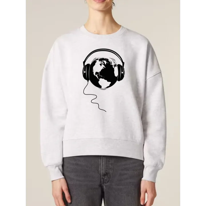 SWEAT FEMME "ECOUTE LA TERRE"