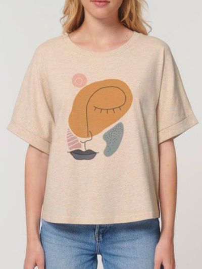 T-shirt femme "Visage''