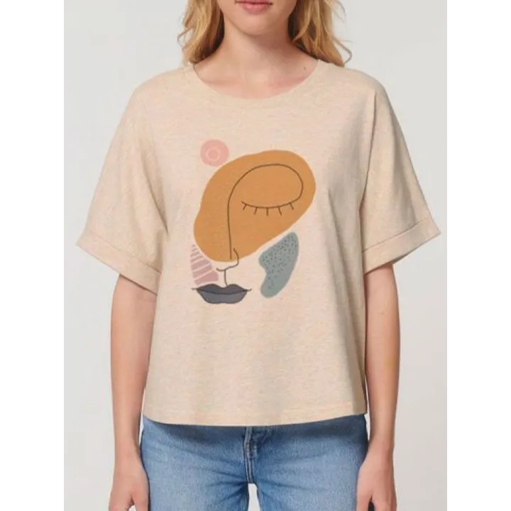 T-shirt femme "Visage''