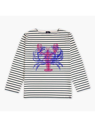 MARINIÈRE HOMME MANCHES LONGUES "CRABE DOUBLE PINCES" BY RULIANO