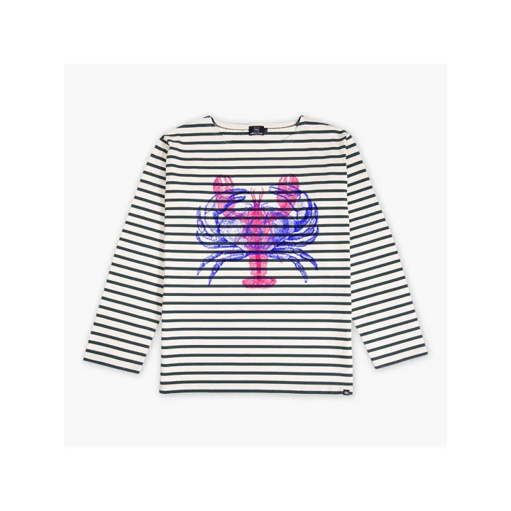 MARINIÈRE HOMME MANCHES LONGUES "CRABE DOUBLE PINCES" BY RULIANO