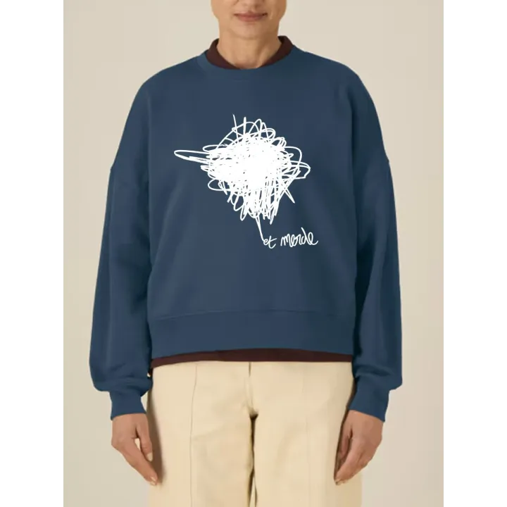 SWEAT FEMME COL ROND "ET MERDE"