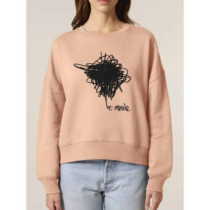 SWEAT FEMME COL ROND "ET MERDE"