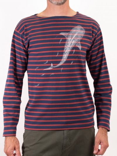 Marinière homme Bosco manches longues en coton biologique