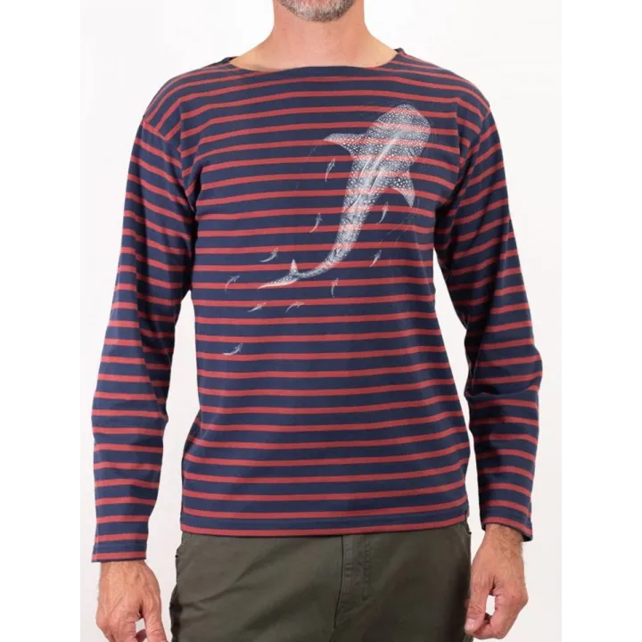 Marinière homme Bosco manches longues en coton biologique