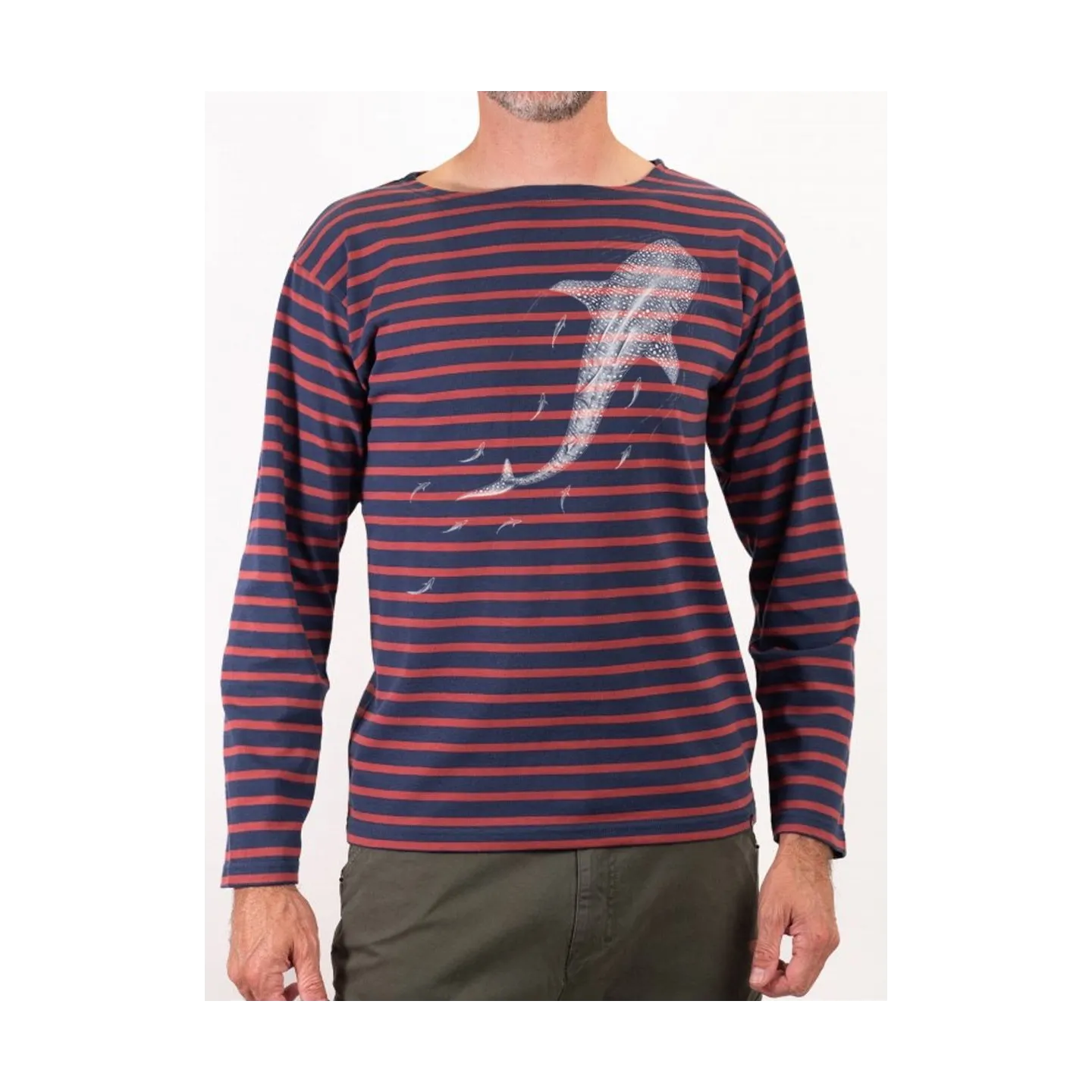 Marinière homme Bosco manches longues en coton biologique