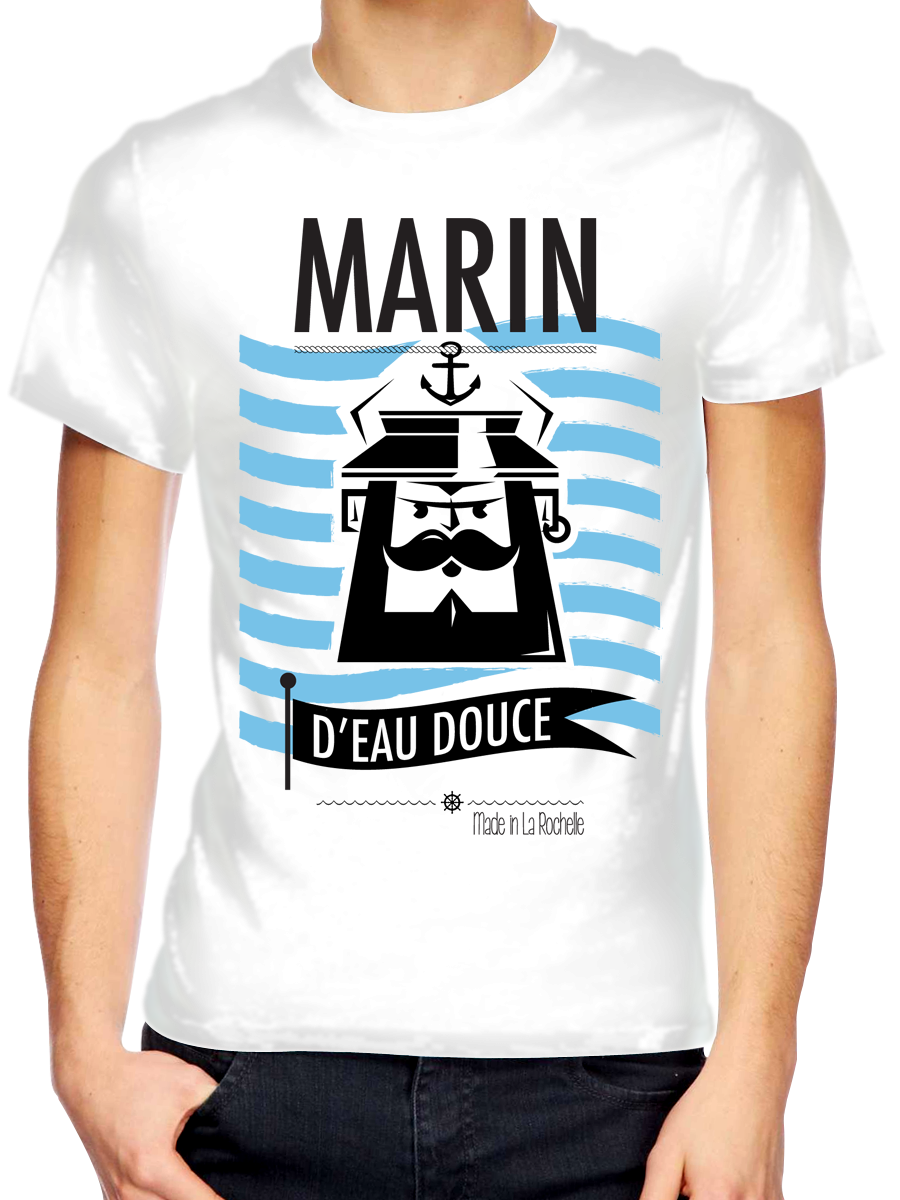 T shirt marin : tee shirt original, en coton bio