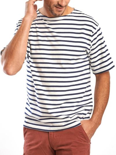 Marinière Brest à manches courtes en coton – L’authentique version estivale