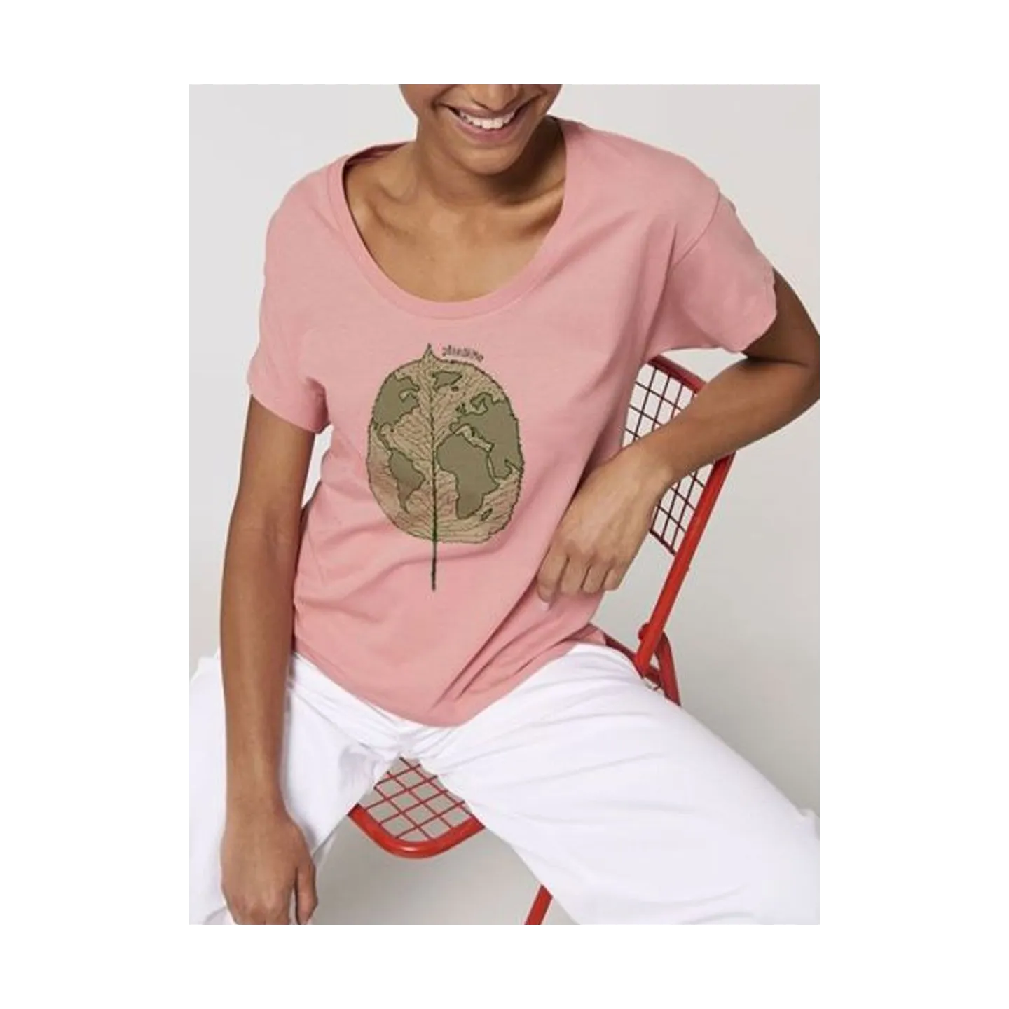 T-shirt femme ''Plan(è)te Feuille''