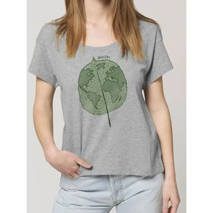 T-shirt femme ''Plan(è)te Feuille''