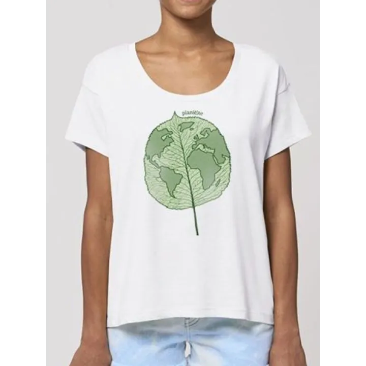 T-shirt femme ''Plan(è)te Feuille''
