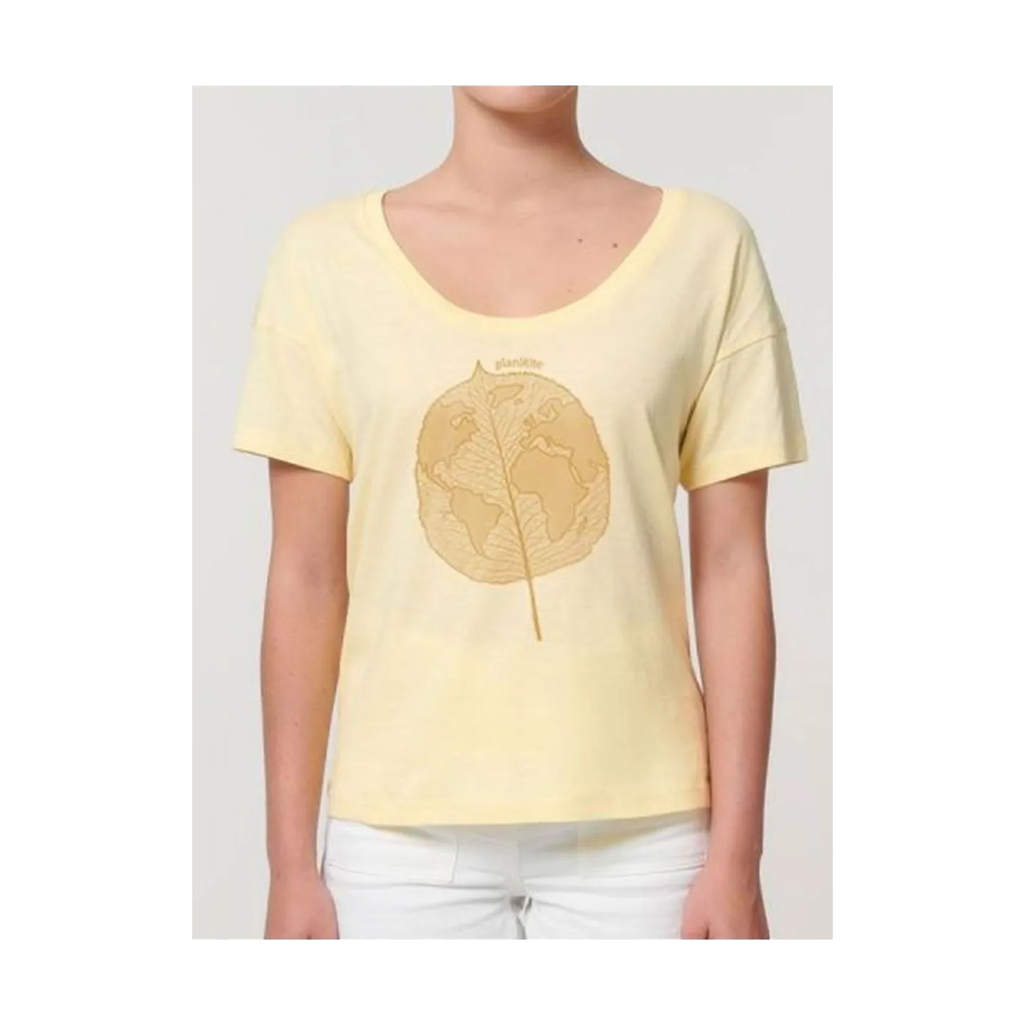T-shirt femme ''Plan(è)te Feuille''