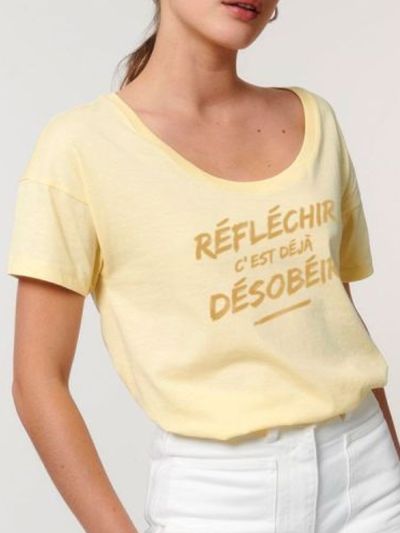 T-shirt femme ''Réfléchir''