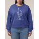 SWEAT FEMME COL ROND "Sur le fil blanc"