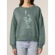 SWEAT FEMME COL ROND "Sur le fil blanc"